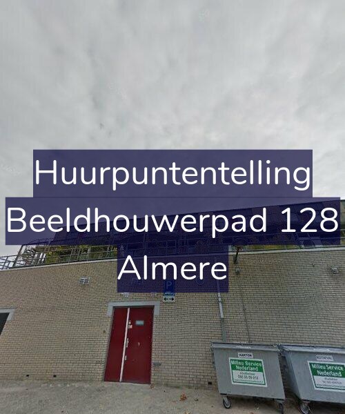 Foto gevel Huurpuntentelling voor Beeldhouwerpad 128, Almere