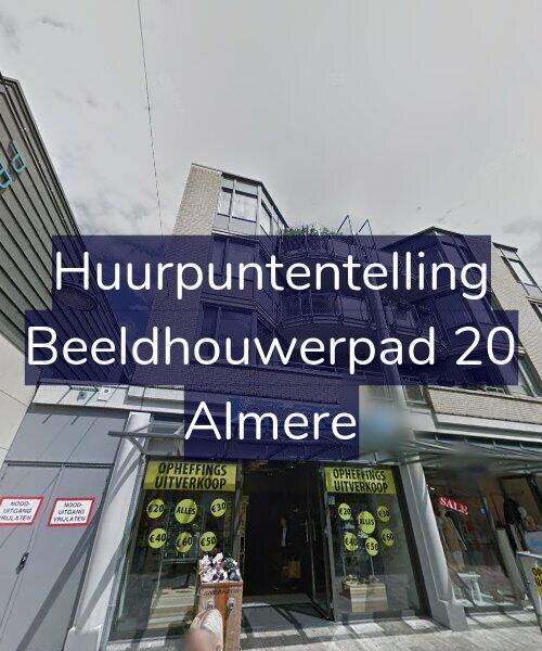 Foto gevel Huurpuntentelling voor Beeldhouwerpad 20, Almere