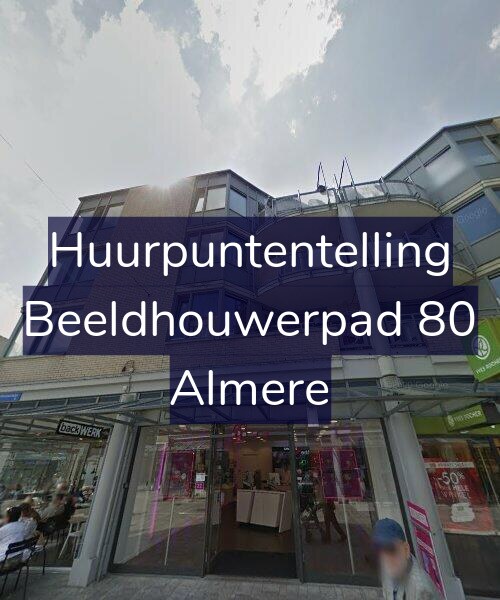 Foto gevel Huurpuntentelling voor Beeldhouwerpad 80, Almere