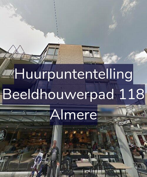 Foto gevel Huurpuntentelling voor Beeldhouwerpad 118, Almere