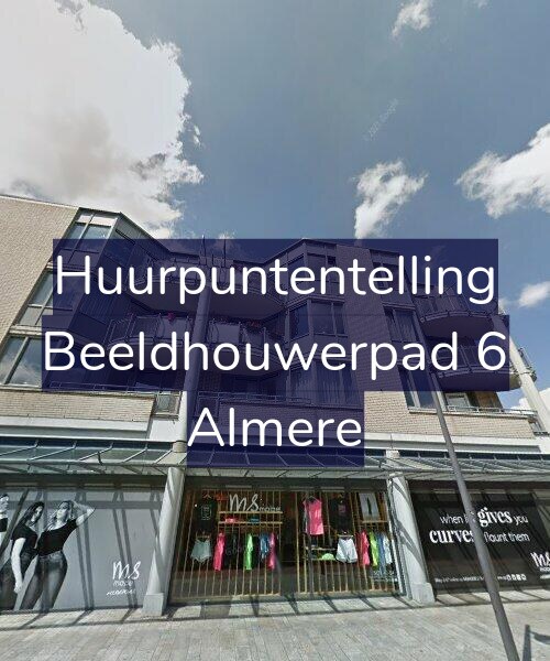 Foto gevel Huurpuntentelling voor Beeldhouwerpad 6, Almere