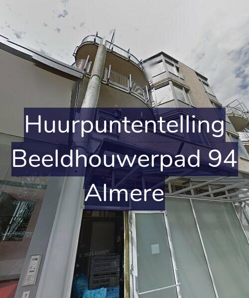 Foto gevel Huurpuntentelling voor Beeldhouwerpad 94, Almere