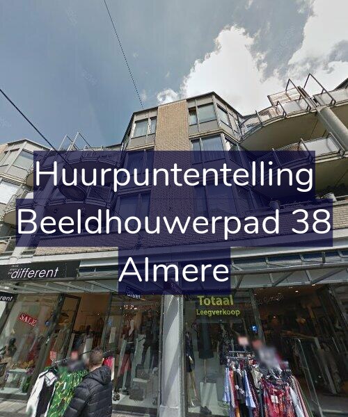 Foto gevel Huurpuntentelling voor Beeldhouwerpad 38, Almere
