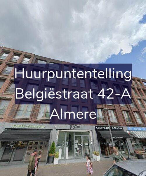 Foto gevel Huurpuntentelling voor Belgiëstraat 42-A, Almere