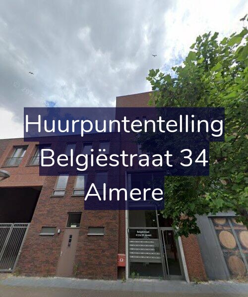 Foto gevel Huurpuntentelling voor Belgiëstraat 34, Almere