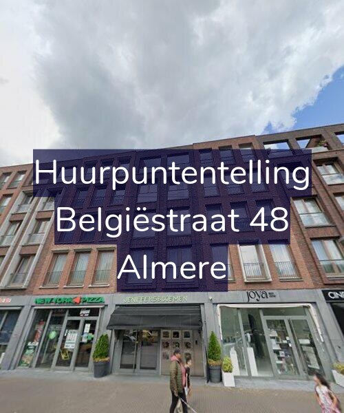 Foto gevel Huurpuntentelling voor Belgiëstraat 48, Almere