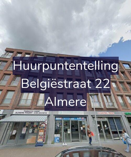 Foto gevel Huurpuntentelling voor Belgiëstraat 22, Almere