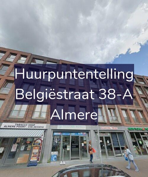 Foto gevel Huurpuntentelling voor Belgiëstraat 38-A, Almere