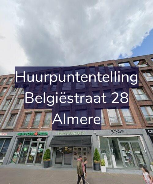 Foto gevel Huurpuntentelling voor Belgiëstraat 28, Almere