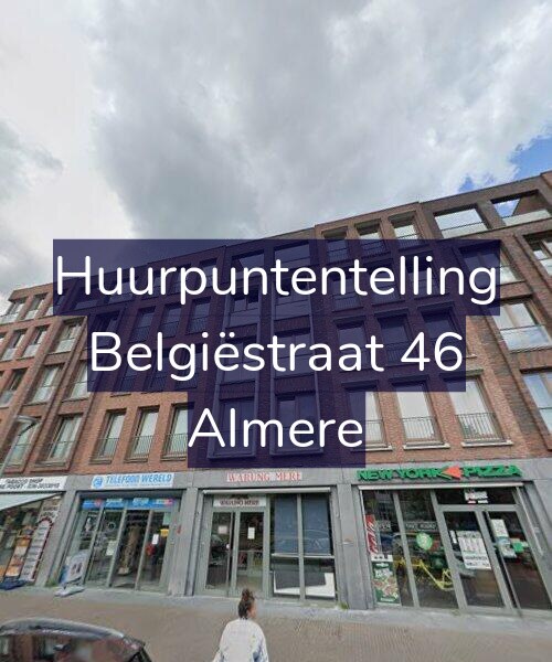 Foto gevel Huurpuntentelling voor Belgiëstraat 46, Almere