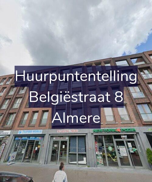 Foto gevel Huurpuntentelling voor Belgiëstraat 8, Almere