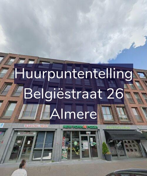 Foto gevel Huurpuntentelling voor Belgiëstraat 26, Almere