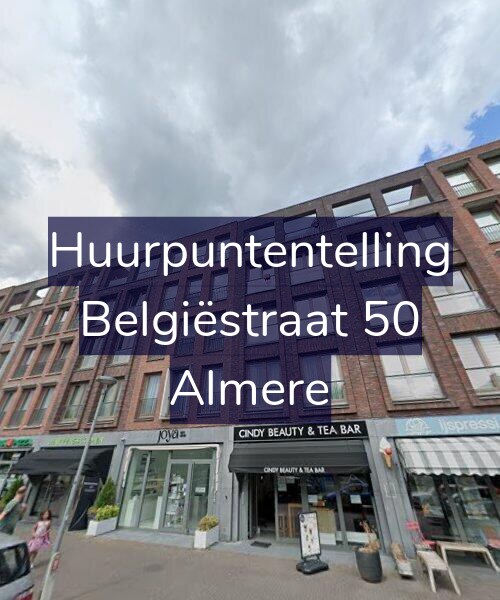 Foto gevel Huurpuntentelling voor Belgiëstraat 50, Almere
