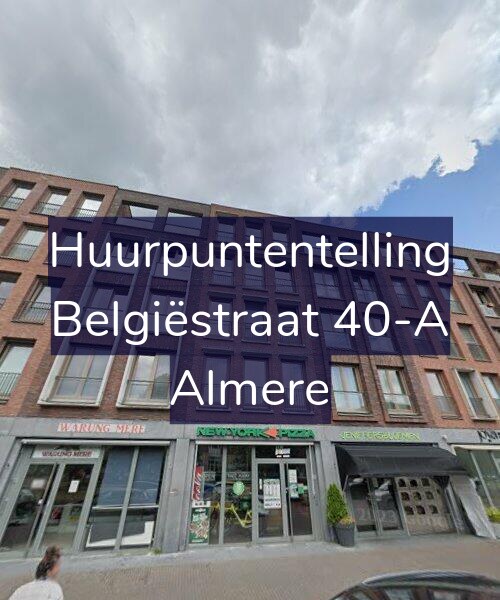 Foto gevel Huurpuntentelling voor Belgiëstraat 40-A, Almere