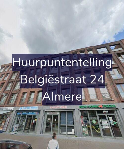 Foto gevel Huurpuntentelling voor Belgiëstraat 24, Almere