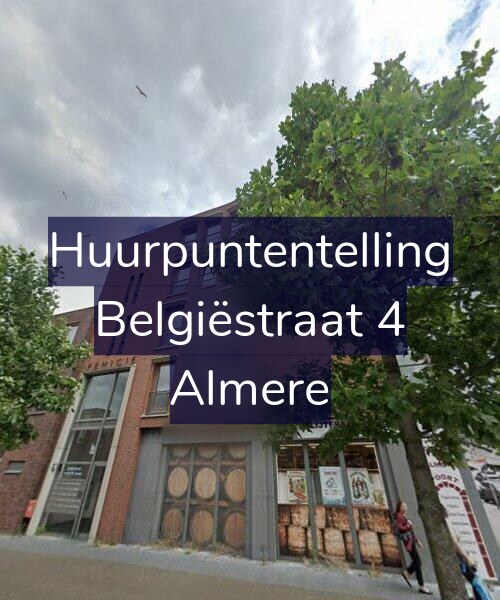 Foto gevel Huurpuntentelling voor Belgiëstraat 4, Almere