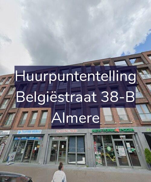 Foto gevel Huurpuntentelling voor Belgiëstraat 38-B, Almere