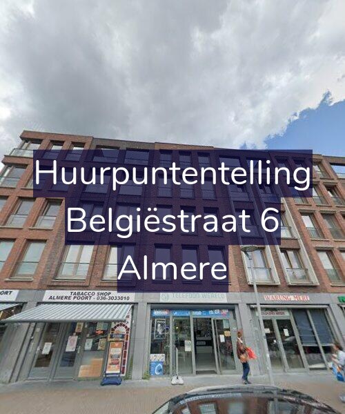 Foto gevel Huurpuntentelling voor Belgiëstraat 6, Almere