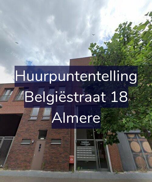 Foto gevel Huurpuntentelling voor Belgiëstraat 18, Almere