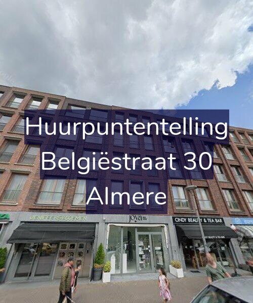 Foto gevel Huurpuntentelling voor Belgiëstraat 30, Almere