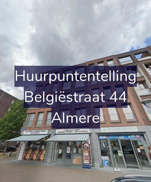 Foto gevel Huurpuntentelling voor Belgiëstraat 44, Almere