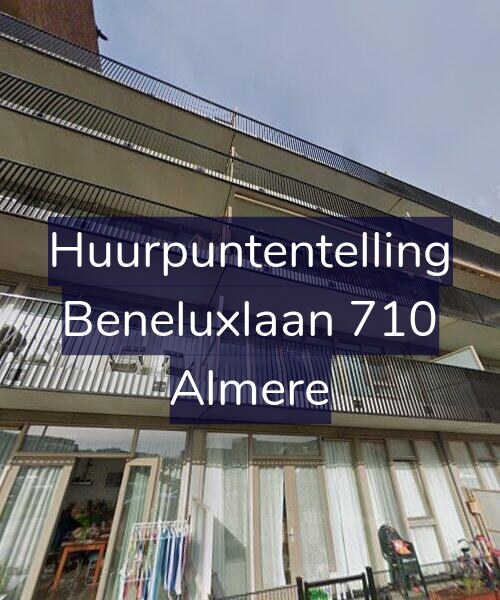 Foto gevel Huurpuntentelling voor Beneluxlaan 710, Almere