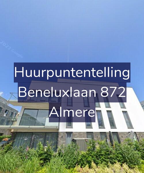 Foto gevel Huurpuntentelling voor Beneluxlaan 872, Almere