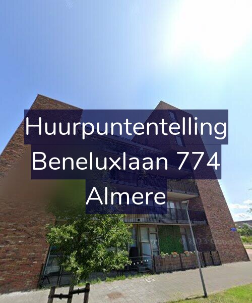 Foto gevel Huurpuntentelling voor Beneluxlaan 774, Almere