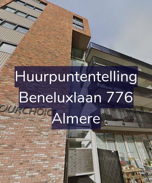 Foto gevel Huurpuntentelling voor Beneluxlaan 776, Almere