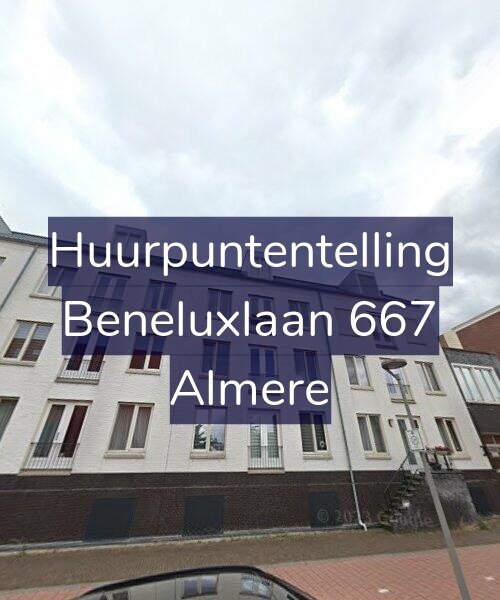 Foto gevel Huurpuntentelling voor Beneluxlaan 667, Almere