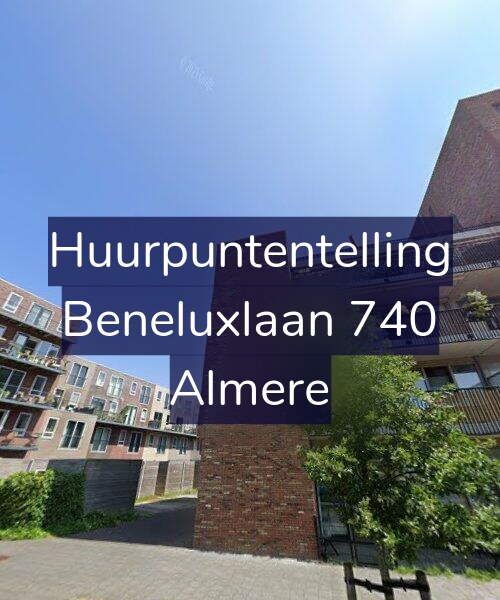 Foto gevel Huurpuntentelling voor Beneluxlaan 740, Almere