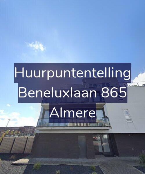 Foto gevel Huurpuntentelling voor Beneluxlaan 865, Almere