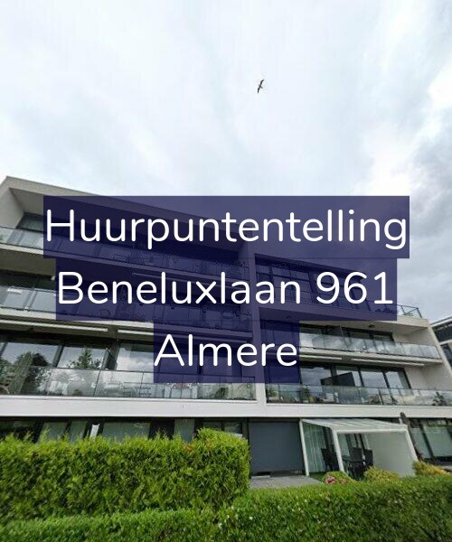 Foto gevel Huurpuntentelling voor Beneluxlaan 961, Almere