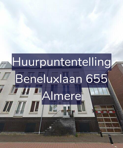 Foto gevel Huurpuntentelling voor Beneluxlaan 655, Almere