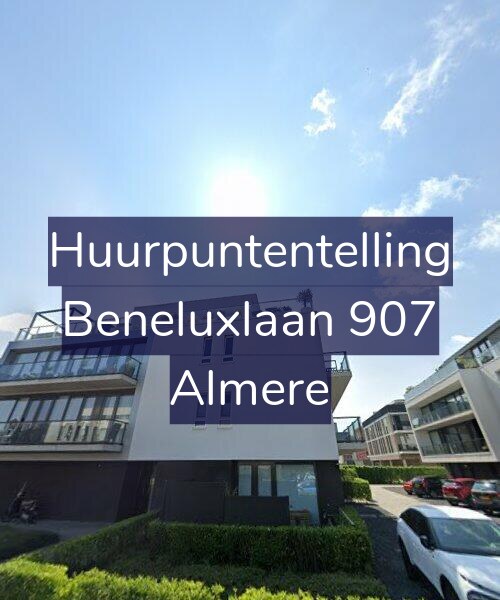 Foto gevel Huurpuntentelling voor Beneluxlaan 907, Almere