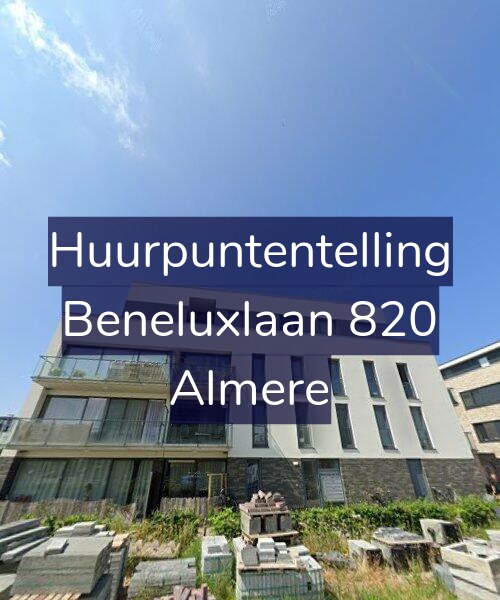Foto gevel Huurpuntentelling voor Beneluxlaan 820, Almere