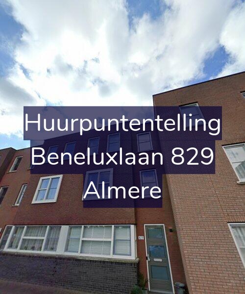 Foto gevel Huurpuntentelling voor Beneluxlaan 829, Almere