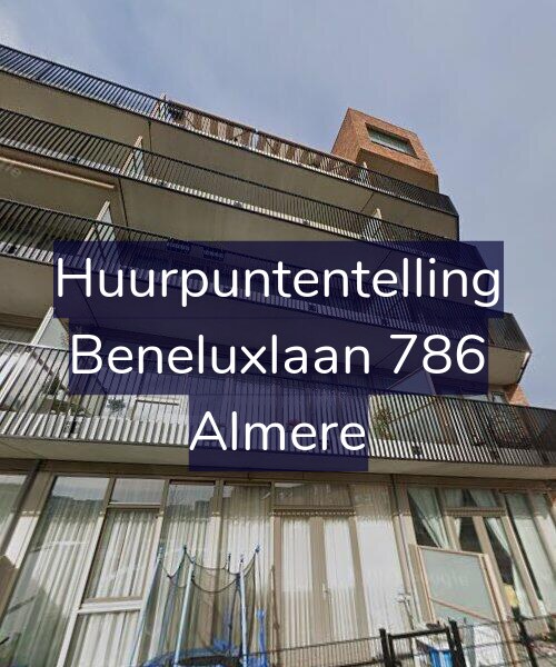 Foto gevel Huurpuntentelling voor Beneluxlaan 786, Almere