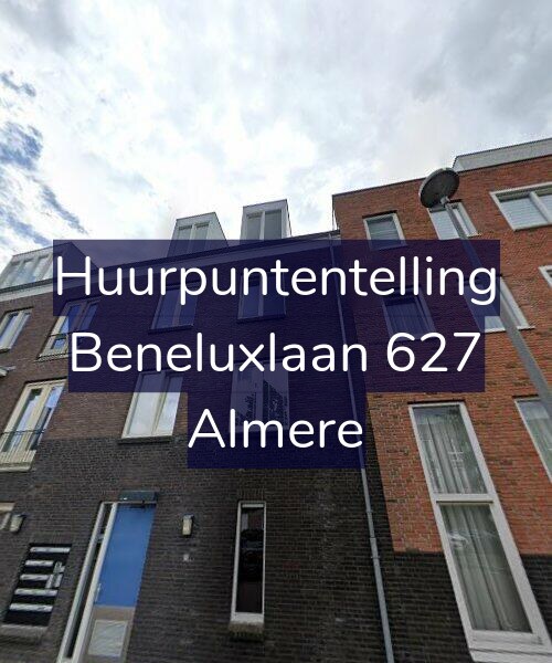 Foto gevel Huurpuntentelling voor Beneluxlaan 627, Almere