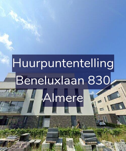 Foto gevel Huurpuntentelling voor Beneluxlaan 830, Almere
