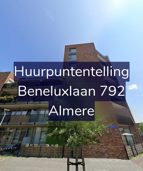 Foto gevel Huurpuntentelling voor Beneluxlaan 792, Almere