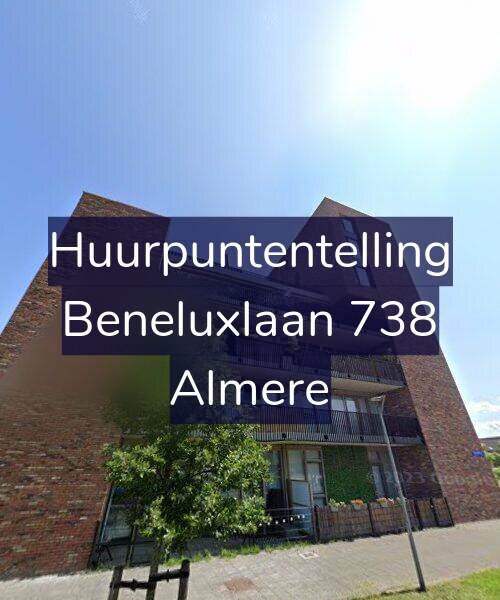 Foto gevel Huurpuntentelling voor Beneluxlaan 738, Almere