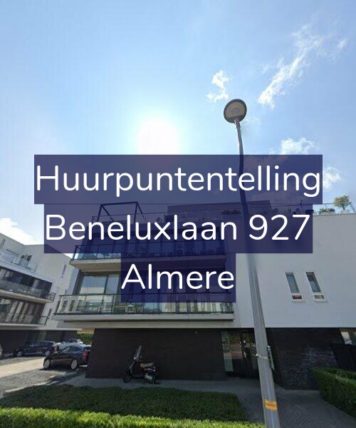 Foto gevel Huurpuntentelling voor Beneluxlaan 927, Almere
