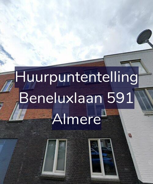 Foto gevel Huurpuntentelling voor Beneluxlaan 591, Almere