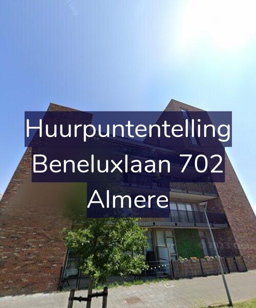 Foto gevel Huurpuntentelling voor Beneluxlaan 702, Almere