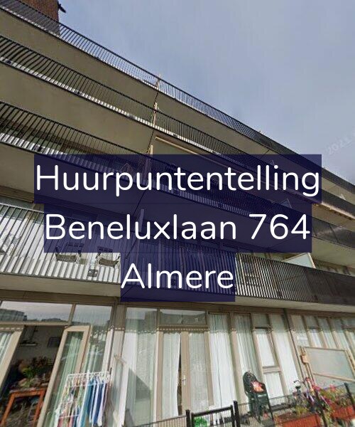 Foto gevel Huurpuntentelling voor Beneluxlaan 764, Almere