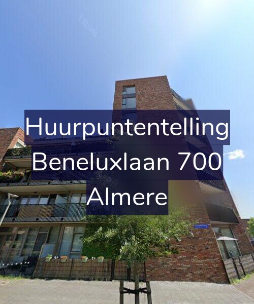 Foto gevel Huurpuntentelling voor Beneluxlaan 700, Almere