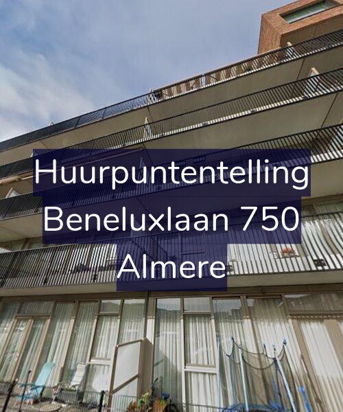 Foto gevel Huurpuntentelling voor Beneluxlaan 750, Almere
