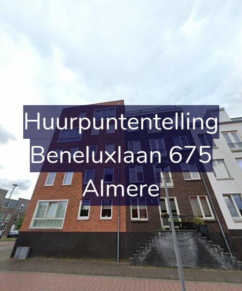 Foto gevel Huurpuntentelling voor Beneluxlaan 675, Almere