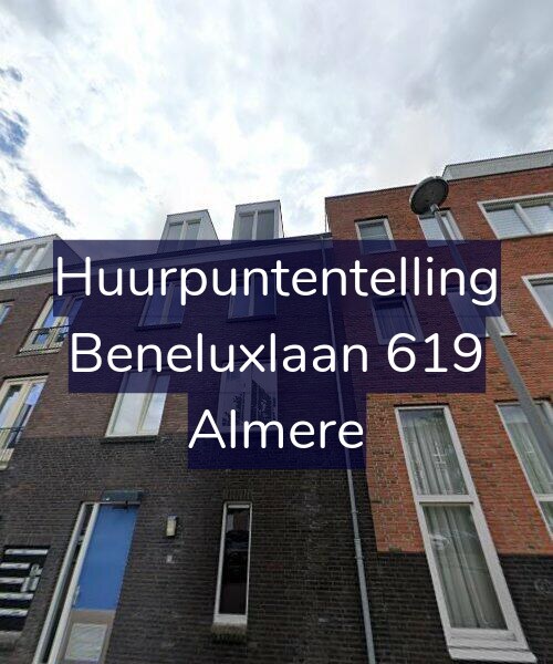 Foto gevel Huurpuntentelling voor Beneluxlaan 619, Almere